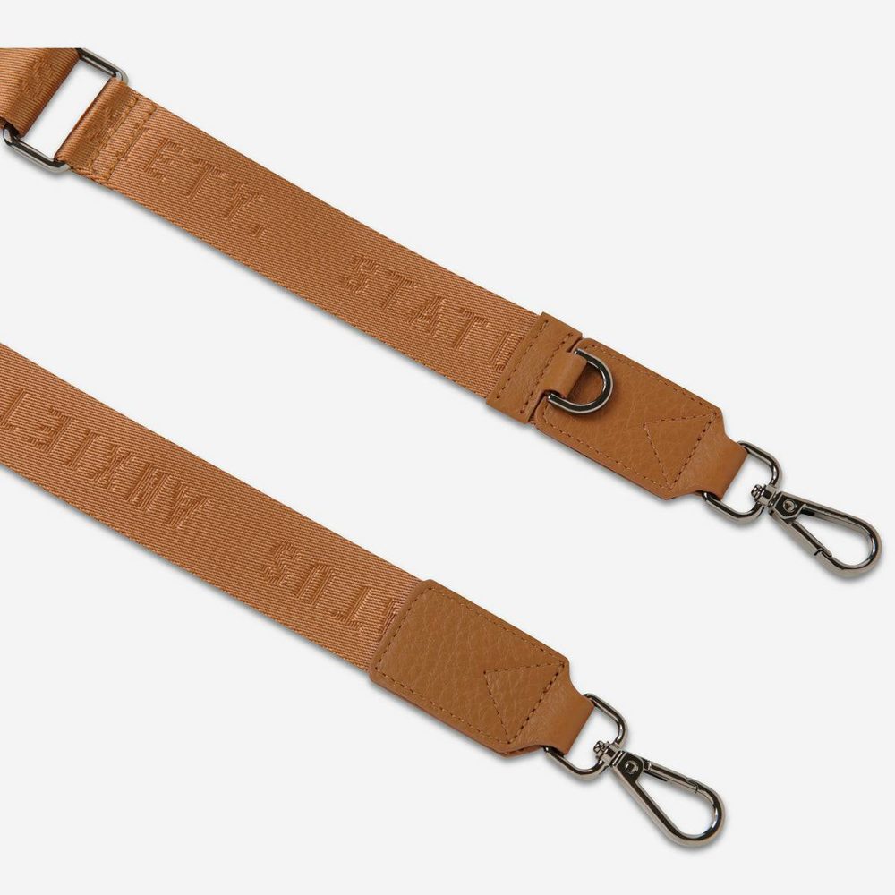Bag Straps Camel Women Web Strap Thin - Camel Status Anxiety - Image 3