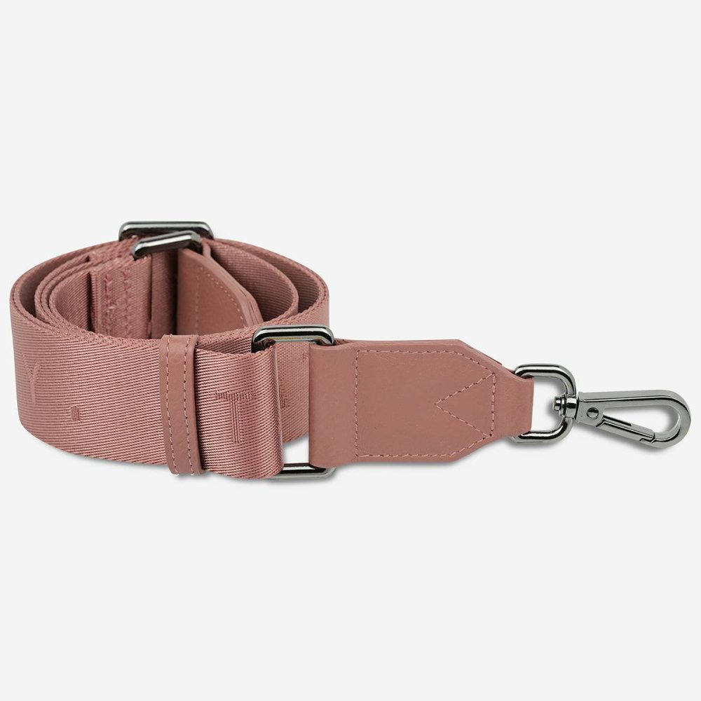 Bag Straps Dusty Rose Status Anxiety Women Web Strap Medium - Dusty Rose - Image 4