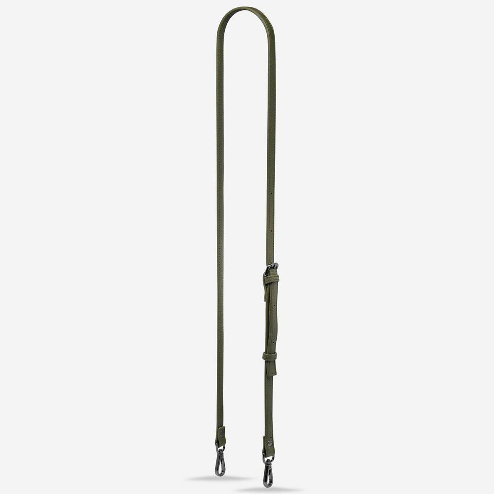 Bag Straps Khaki Leather Strap Thin - Khaki Status Anxiety Women