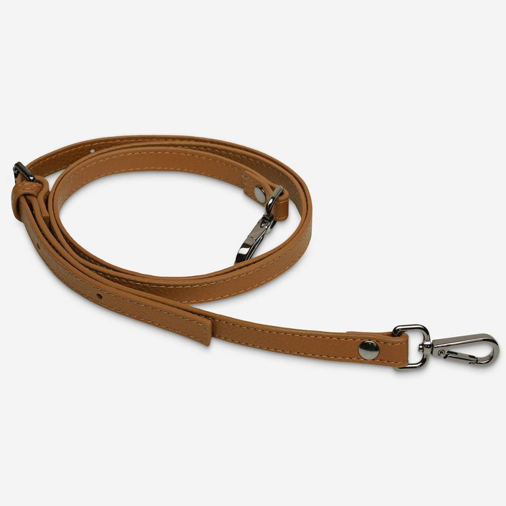 Bag Straps Status Anxiety Leather Strap Thin - Camel Women Camel - Image 2