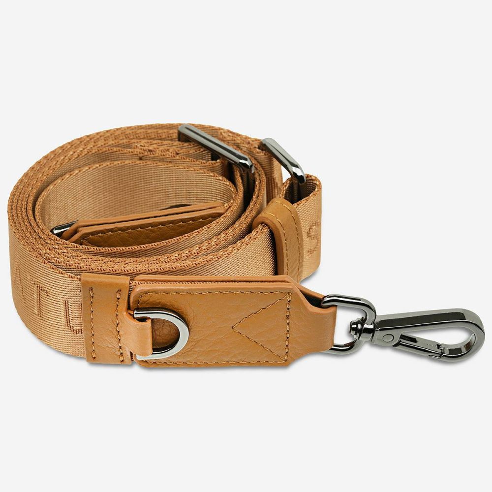Bag Straps Web Strap Thin - Tan Women Status Anxiety Tan - Image 4