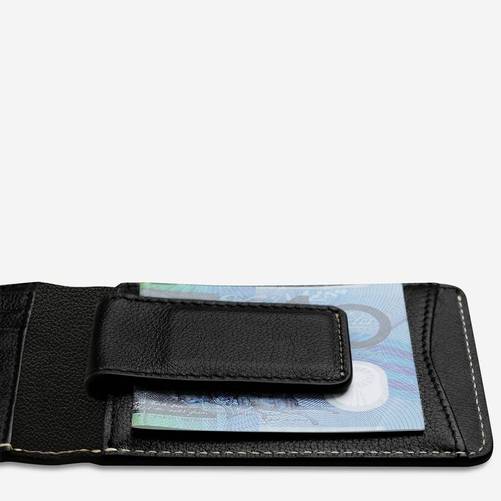 Bi-Fold Black Status Anxiety Ethan Wallet - Black Men - Image 4