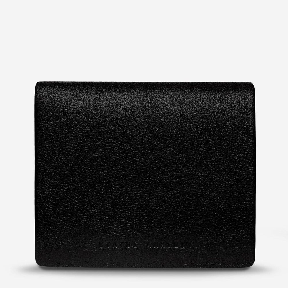Bi-Fold Black Status Anxiety Men Nathaniel Wallet - Black