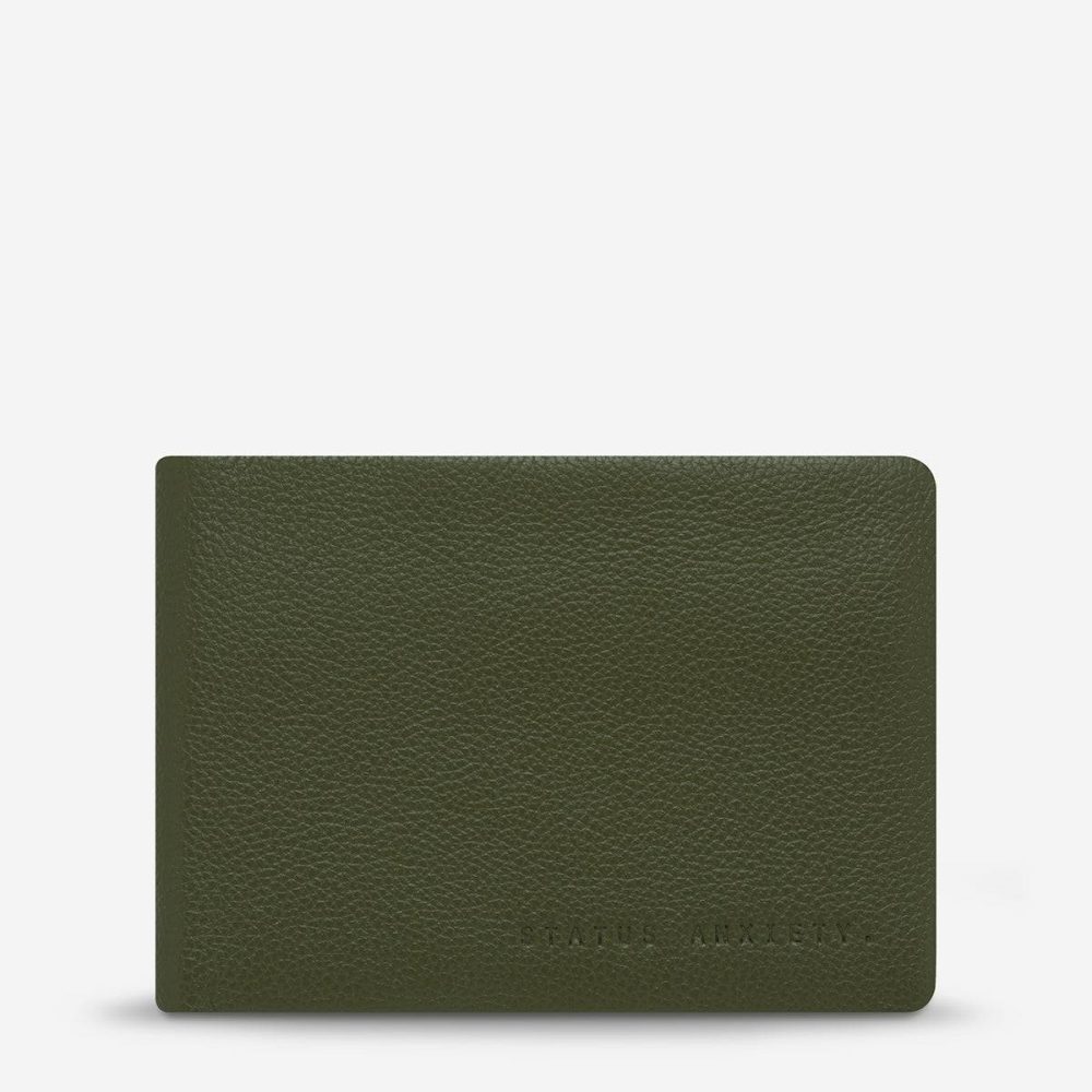 Bi-Fold Men Jonah Wallet - Khaki Khaki Status Anxiety