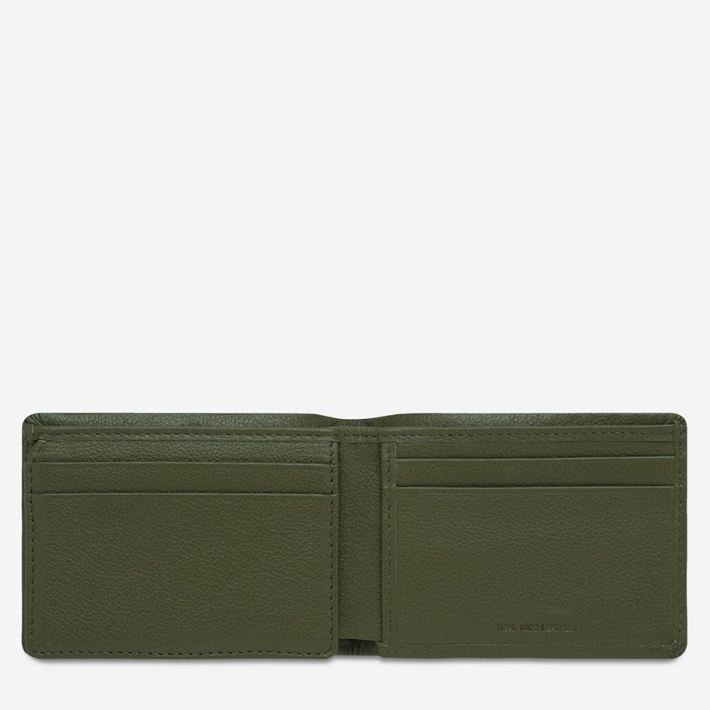 Bi-Fold Men Jonah Wallet - Khaki Khaki Status Anxiety - Image 3