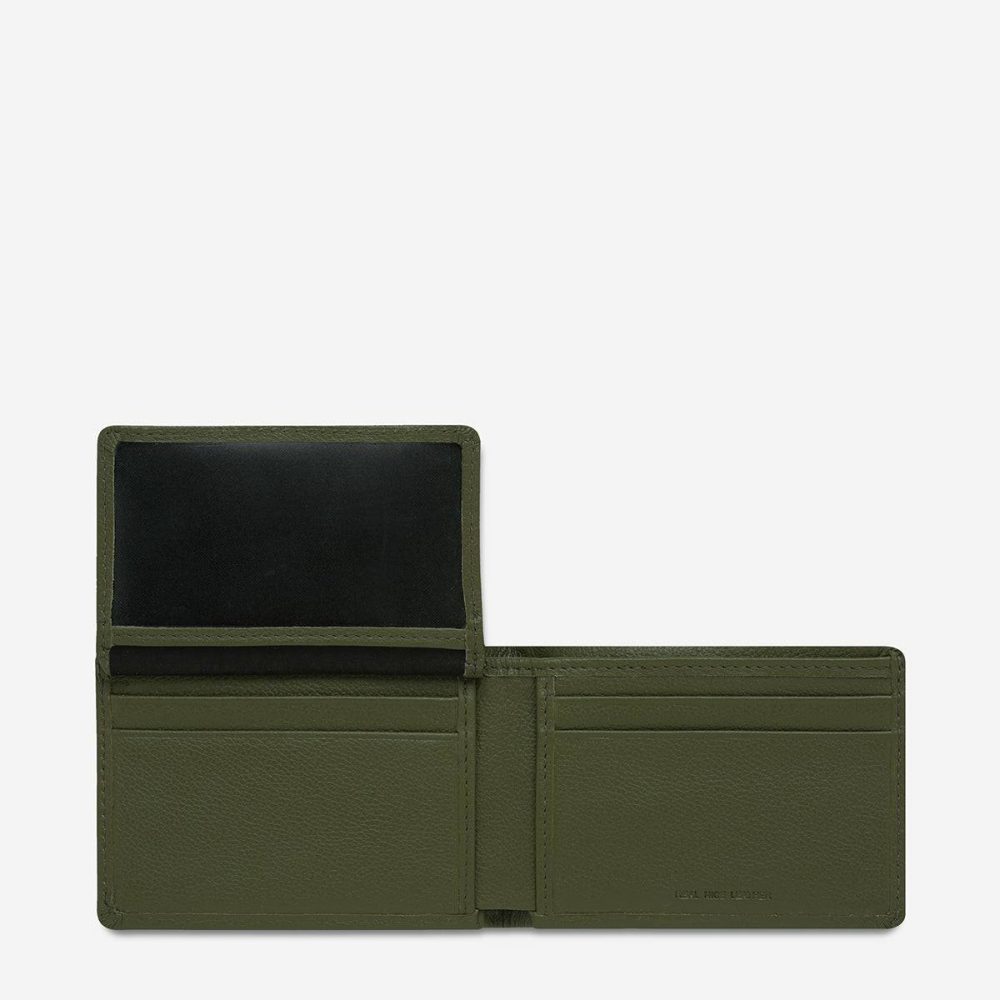 Bi-Fold Men Jonah Wallet - Khaki Khaki Status Anxiety - Image 4