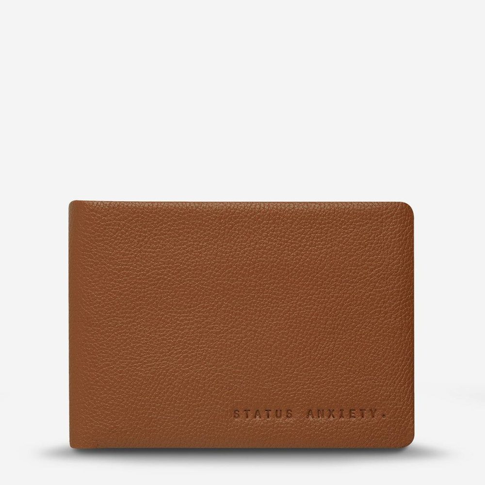 Bi-Fold Status Anxiety Jonah Wallet - Camel Camel Men