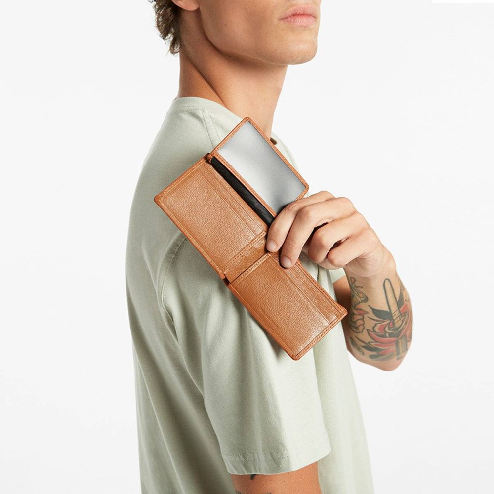 Bi-Fold Status Anxiety Jonah Wallet - Camel Camel Men - Image 5
