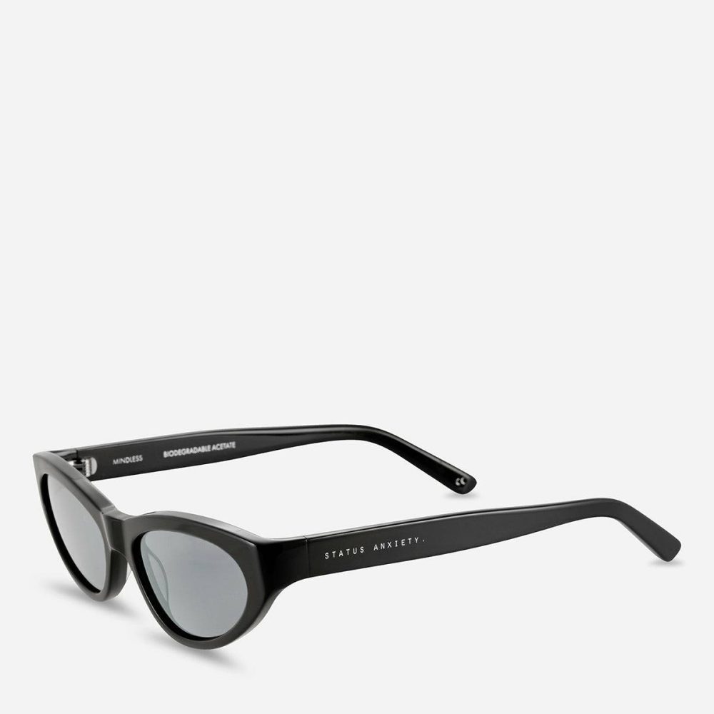 Black Mindless Sunglasses - Black Women Sunglasses Status Anxiety - Image 2