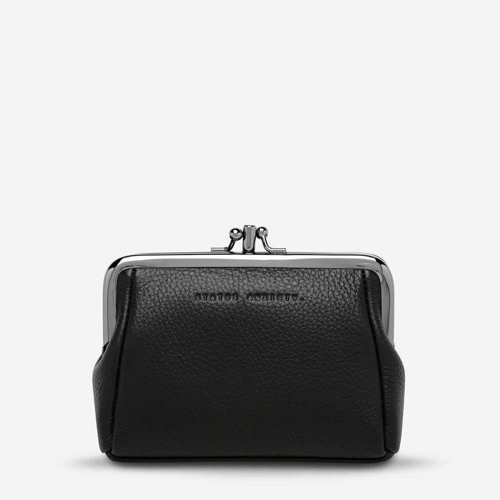 Black Women Small Volatile Wallet - Black Status Anxiety
