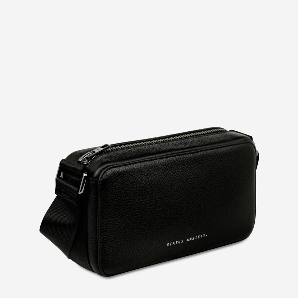 Black Women Status Anxiety Delirium Bag - Black Crossbody - Image 4