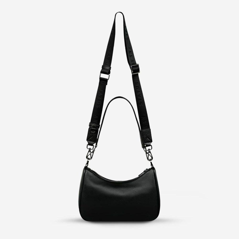 Black Women Status Anxiety Handbags Look Both Ways Bag - Black - Image 2