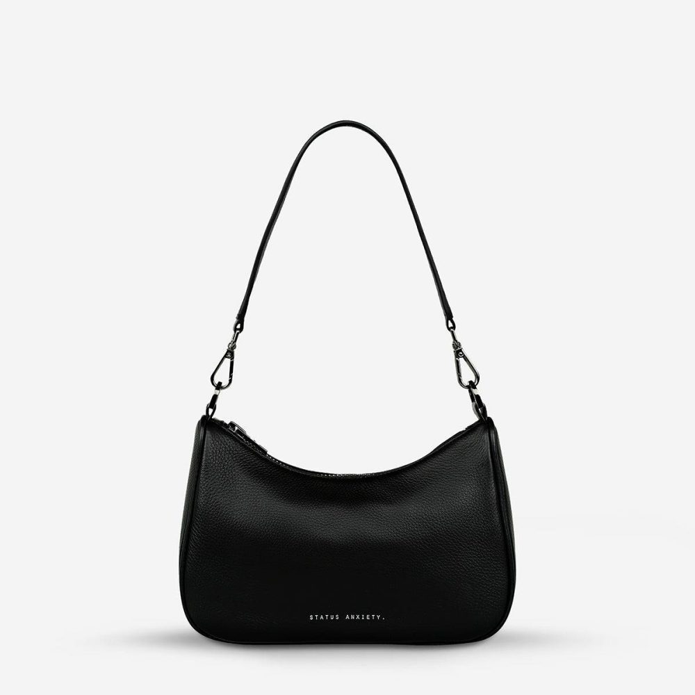 Black Women Status Anxiety Handbags Look Both Ways Bag - Black - Image 4