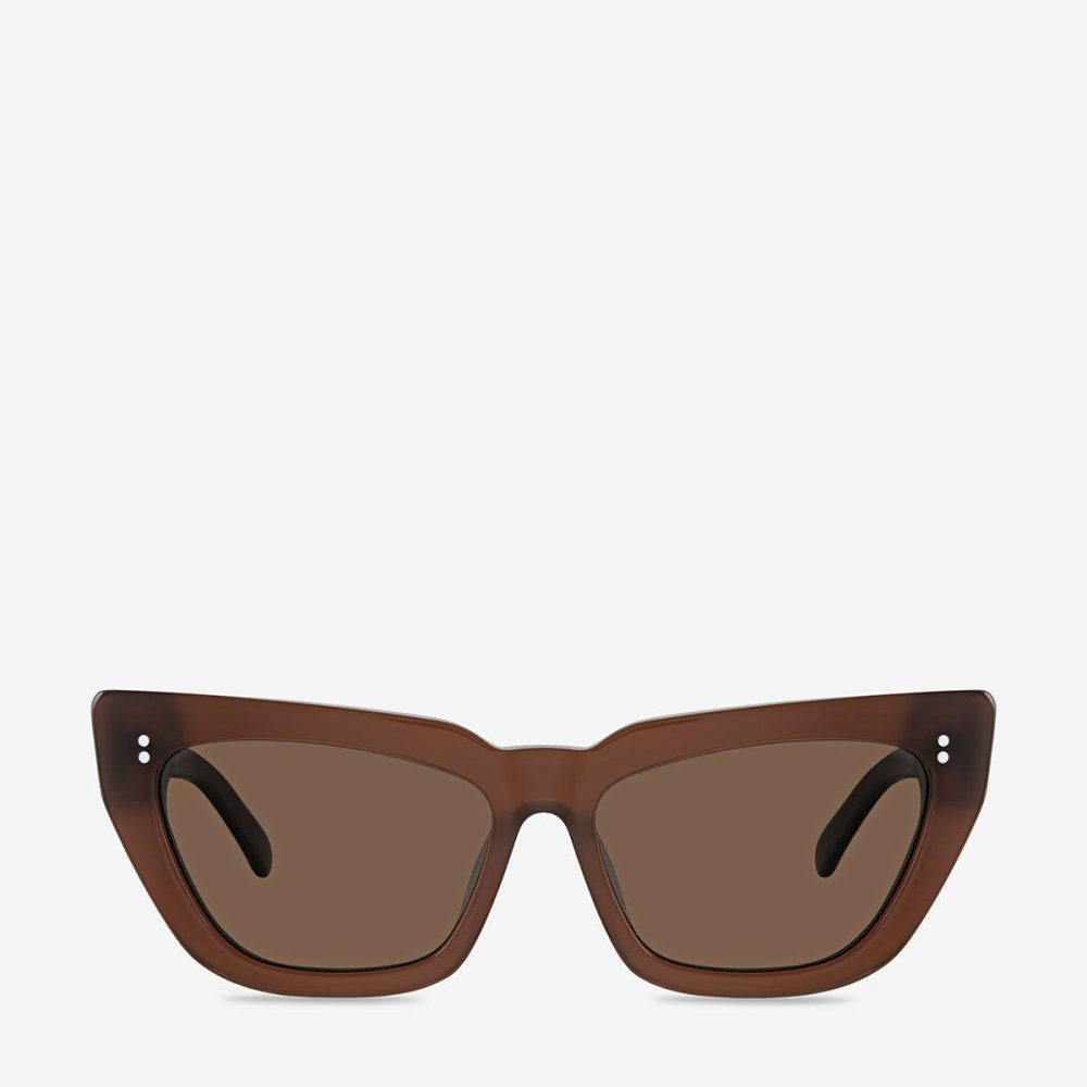 Brown Status Anxiety Sunglasses Women Desolate Sunglasses - Brown