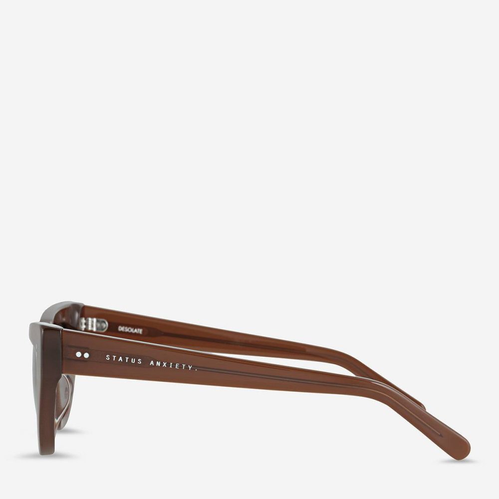 Brown Status Anxiety Sunglasses Women Desolate Sunglasses - Brown - Image 3