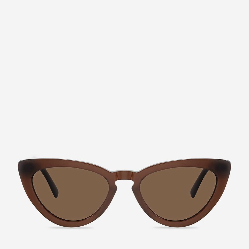 Brown Villain Sunglasses - Brown Sunglasses Women Status Anxiety