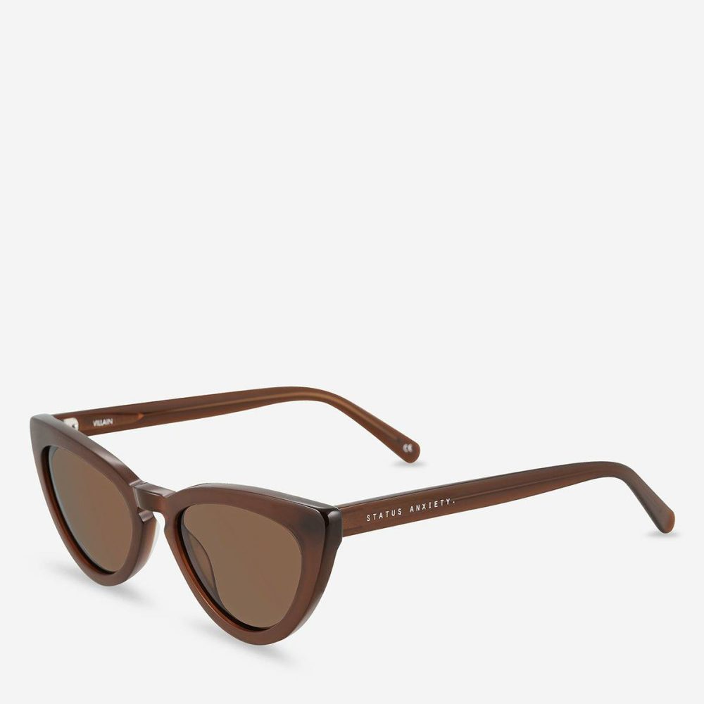 Brown Villain Sunglasses - Brown Sunglasses Women Status Anxiety - Image 2