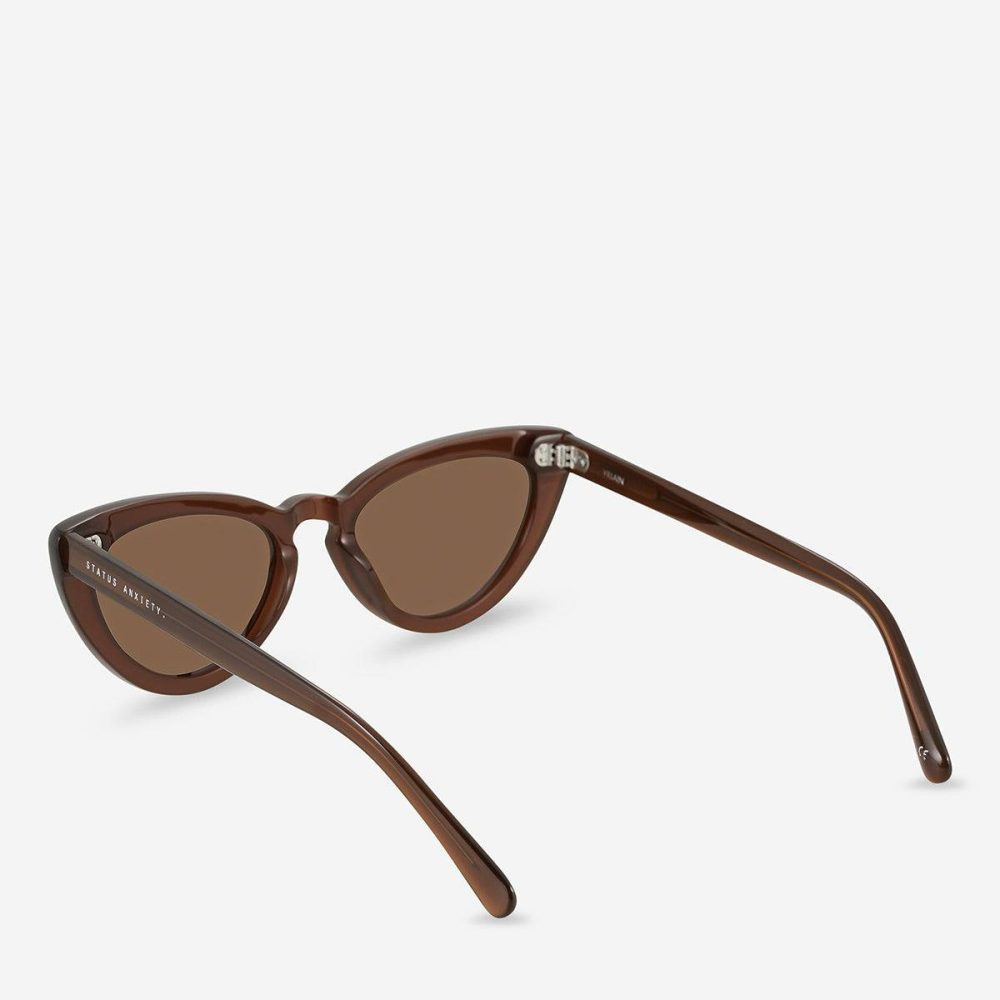 Brown Villain Sunglasses - Brown Sunglasses Women Status Anxiety - Image 4