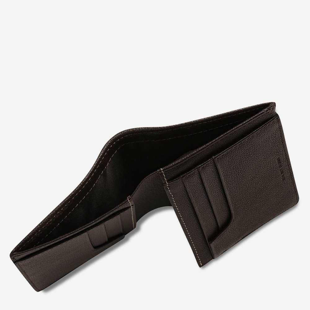 Chocolate Nathaniel Wallet - Chocolate Bi-Fold Men Status Anxiety - Image 5