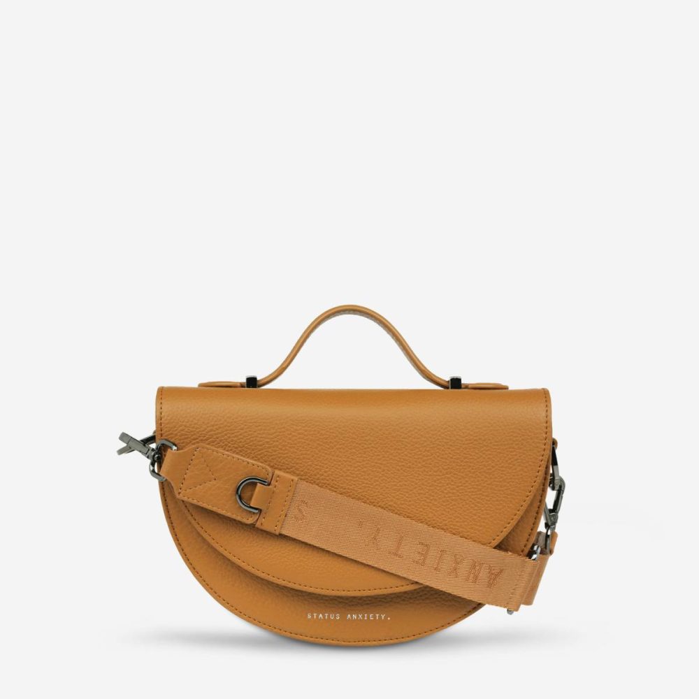 Crossbody Women Tan Status Anxiety All Nighter Bag With Webbed Strap - Tan - Image 2