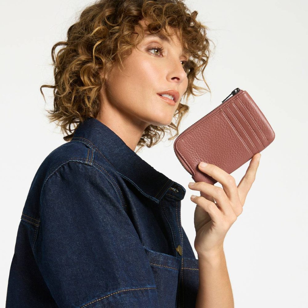 Dusty Rose Status Anxiety Women Extra Small Left Behind Wallet - Dusty Rose - Image 5