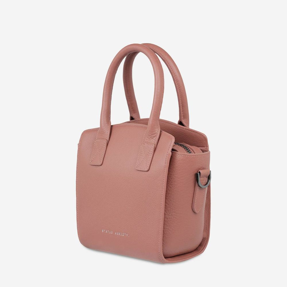 Dusty Rose Women Status Anxiety Worst Behind Us Bag - Dusty Rose Crossbody - Image 5