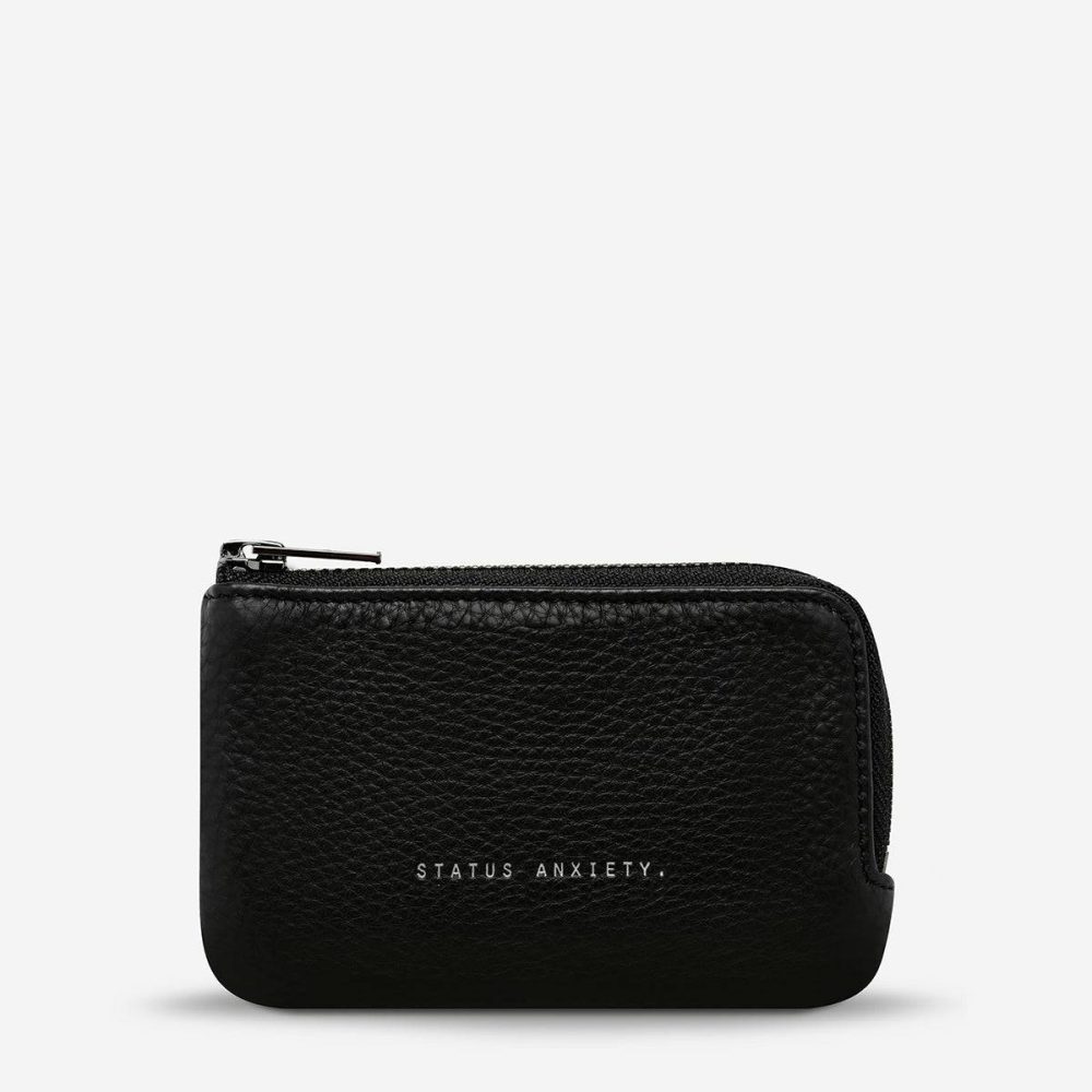 Extra Small Women Status Anxiety Black Left Behind Wallet - Black