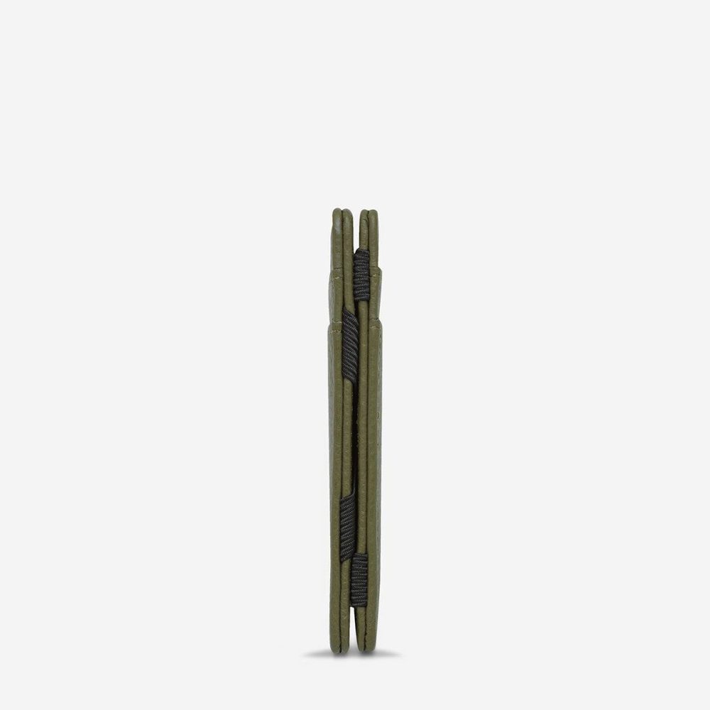 Flip Wallet - Khaki Status Anxiety Men Khaki Card Holders - Image 4