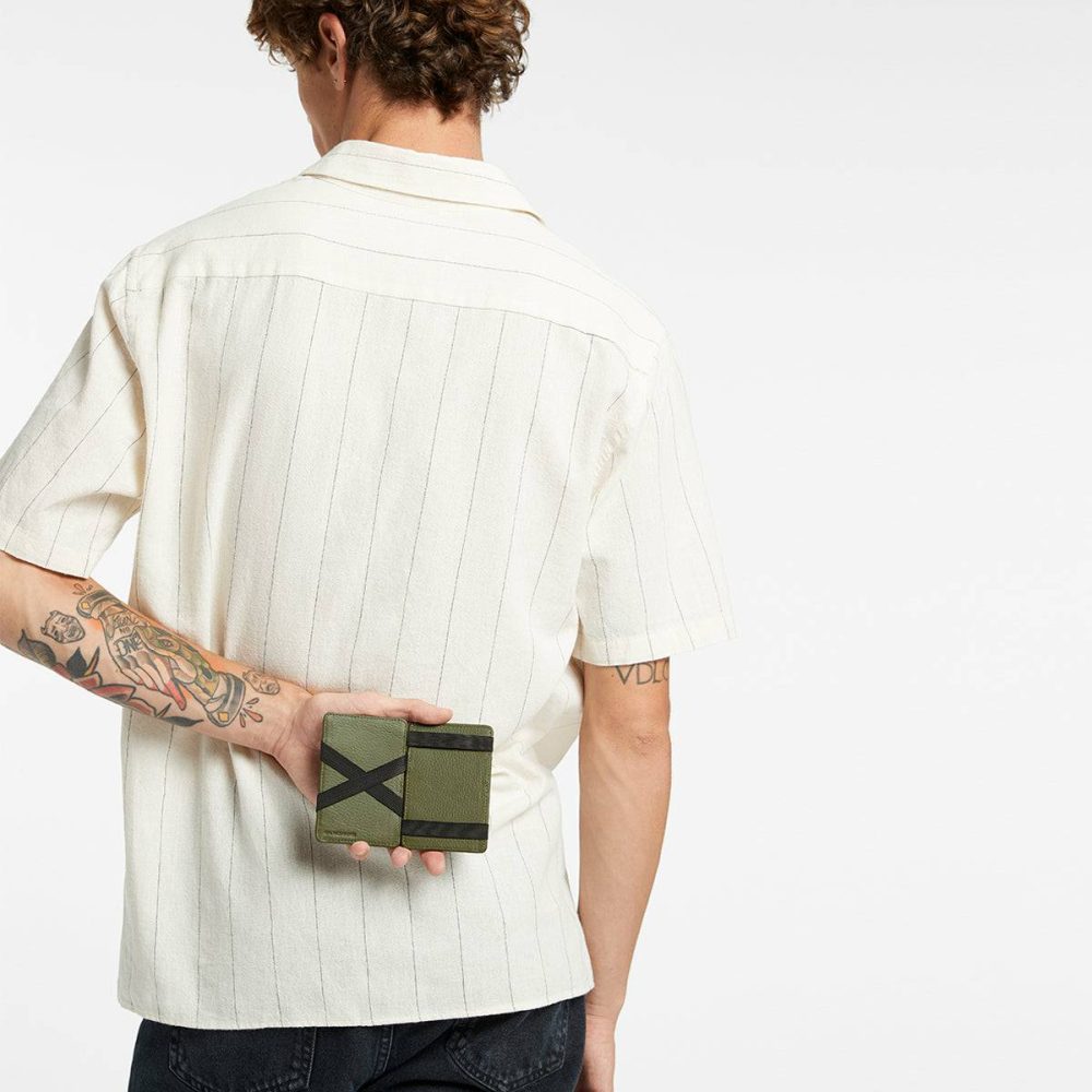 Flip Wallet - Khaki Status Anxiety Men Khaki Card Holders - Image 5