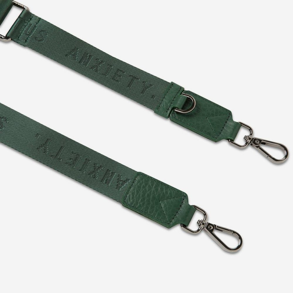 Green Status Anxiety Bag Straps Women Web Strap Thin - Green - Image 3