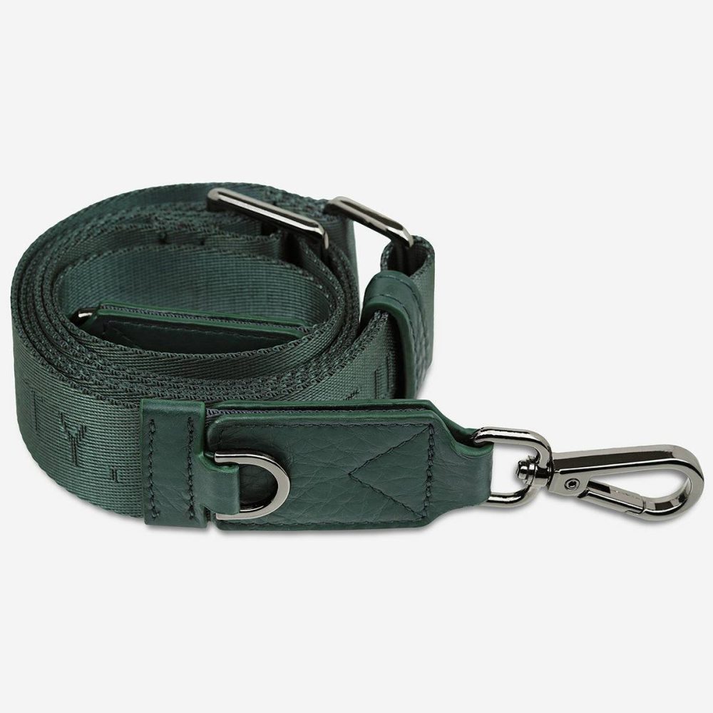 Green Status Anxiety Bag Straps Women Web Strap Thin - Green - Image 4