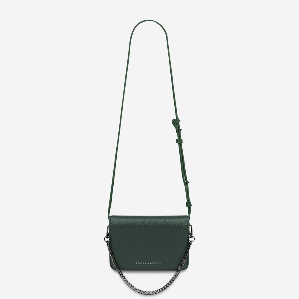 Green Women Status Anxiety She Burns Bag - Green Crossbody