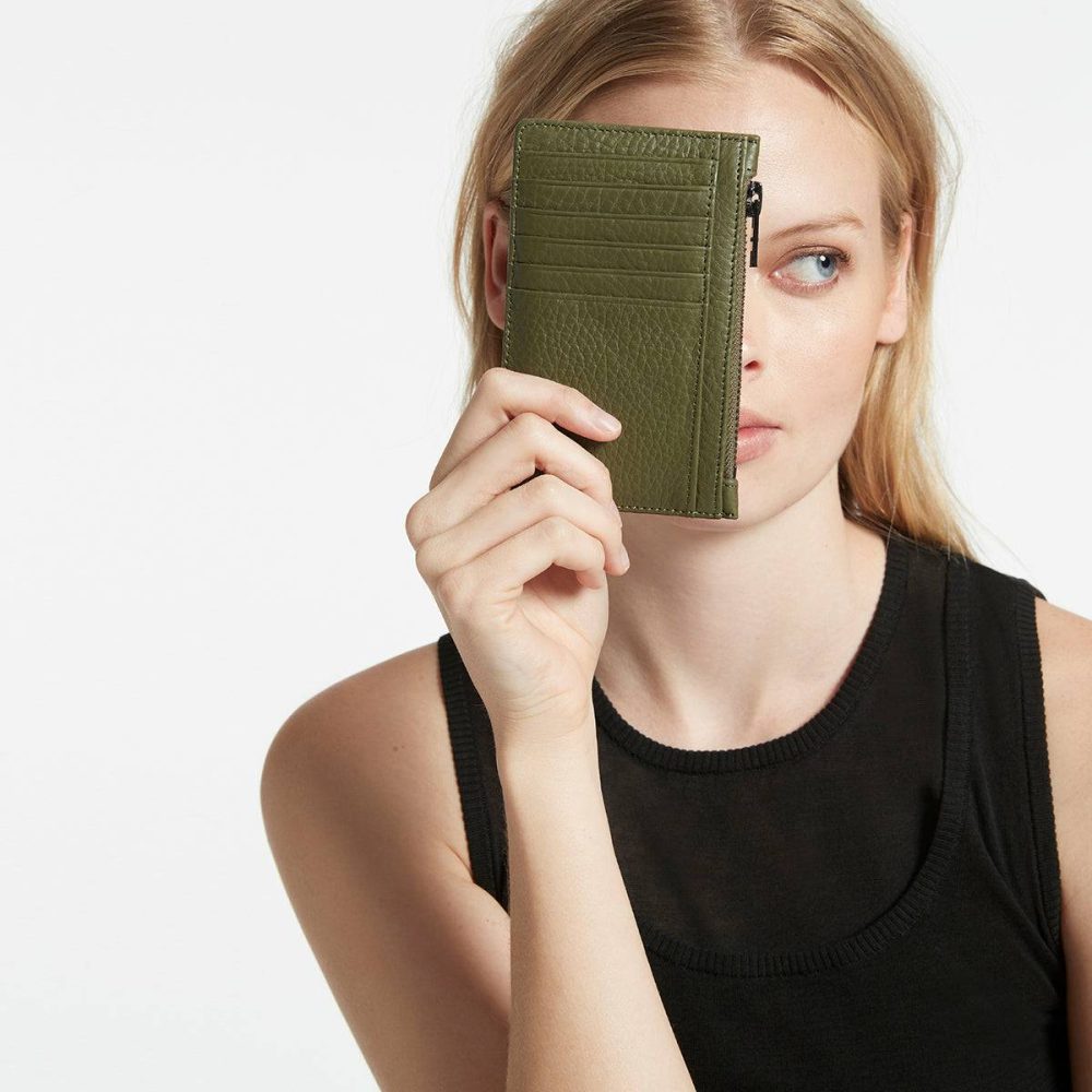 Khaki Avoiding Things Wallet - Khaki Status Anxiety Extra Small Women - Image 4
