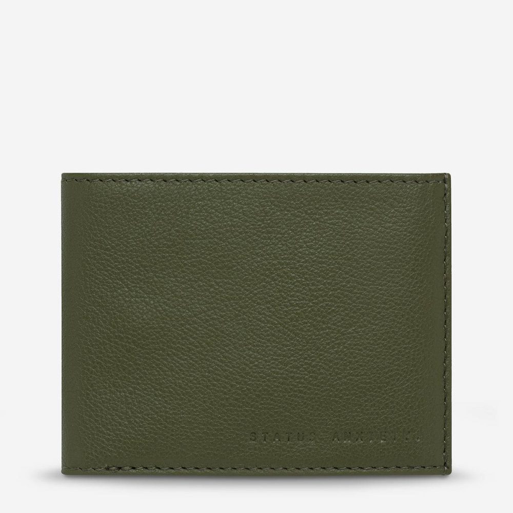 Khaki Men Noah Wallet - Khaki Status Anxiety Tri-Fold
