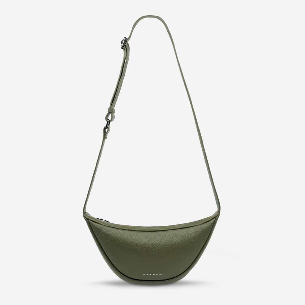 Khaki Women Status Anxiety Glued To You Bag - Khaki Crossbody