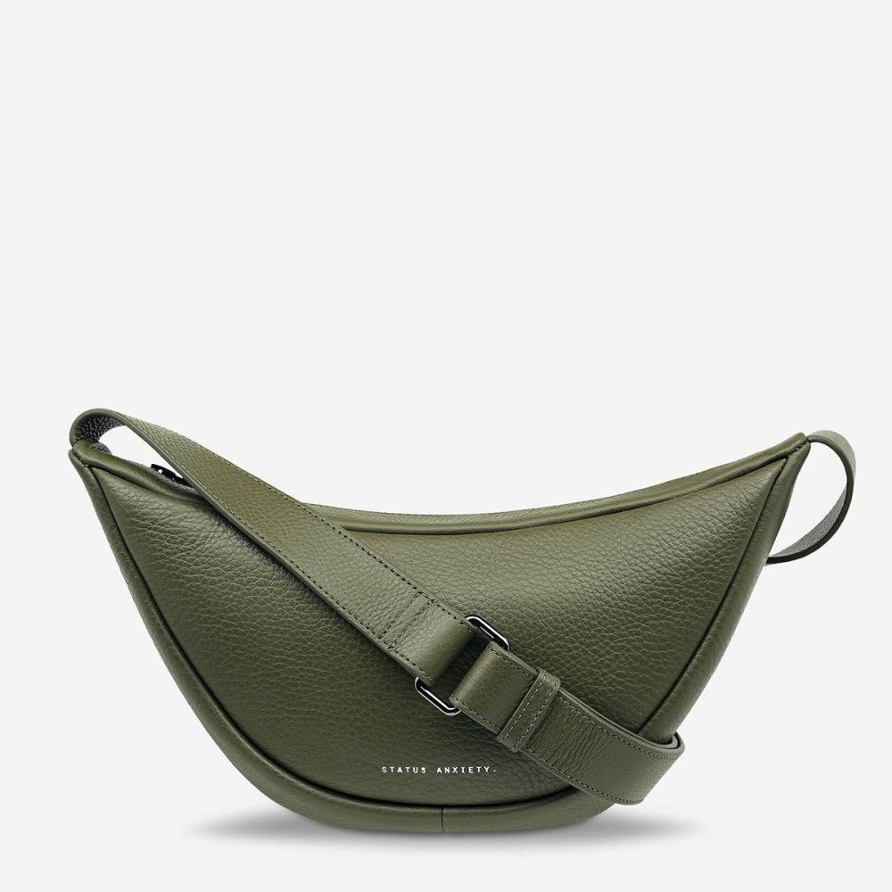 Khaki Women Status Anxiety Glued To You Bag - Khaki Crossbody - Image 4