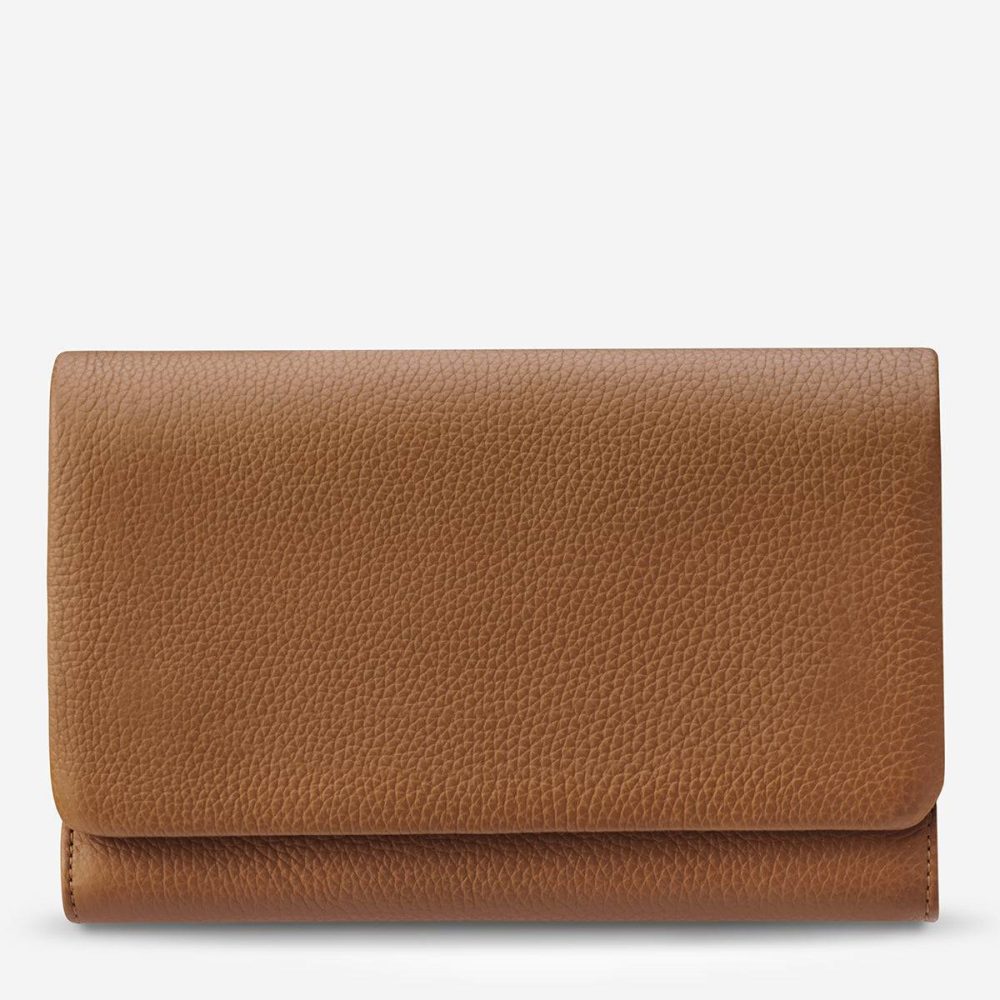 Large Camel Women Status Anxiety Remnant Wallet - Camel