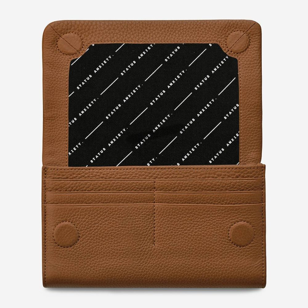 Large Camel Women Status Anxiety Remnant Wallet - Camel - Image 3