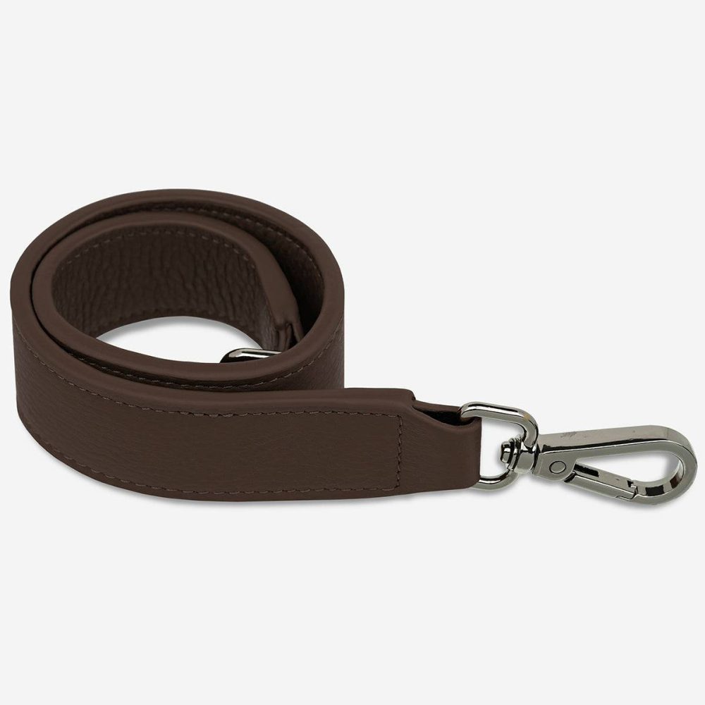 Leather Strap Short - Cocoa Status Anxiety Women Bag Straps Cocoa - Image 2