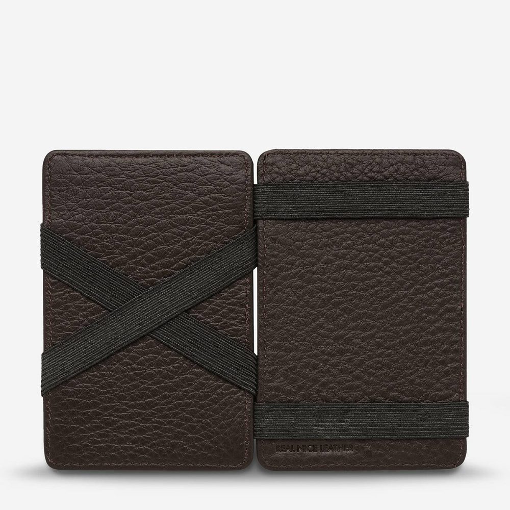 Men Card Holders Flip Wallet - Chocolate Chocolate Status Anxiety - Image 2