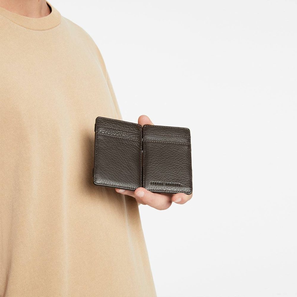 Men Card Holders Flip Wallet - Chocolate Chocolate Status Anxiety - Image 5