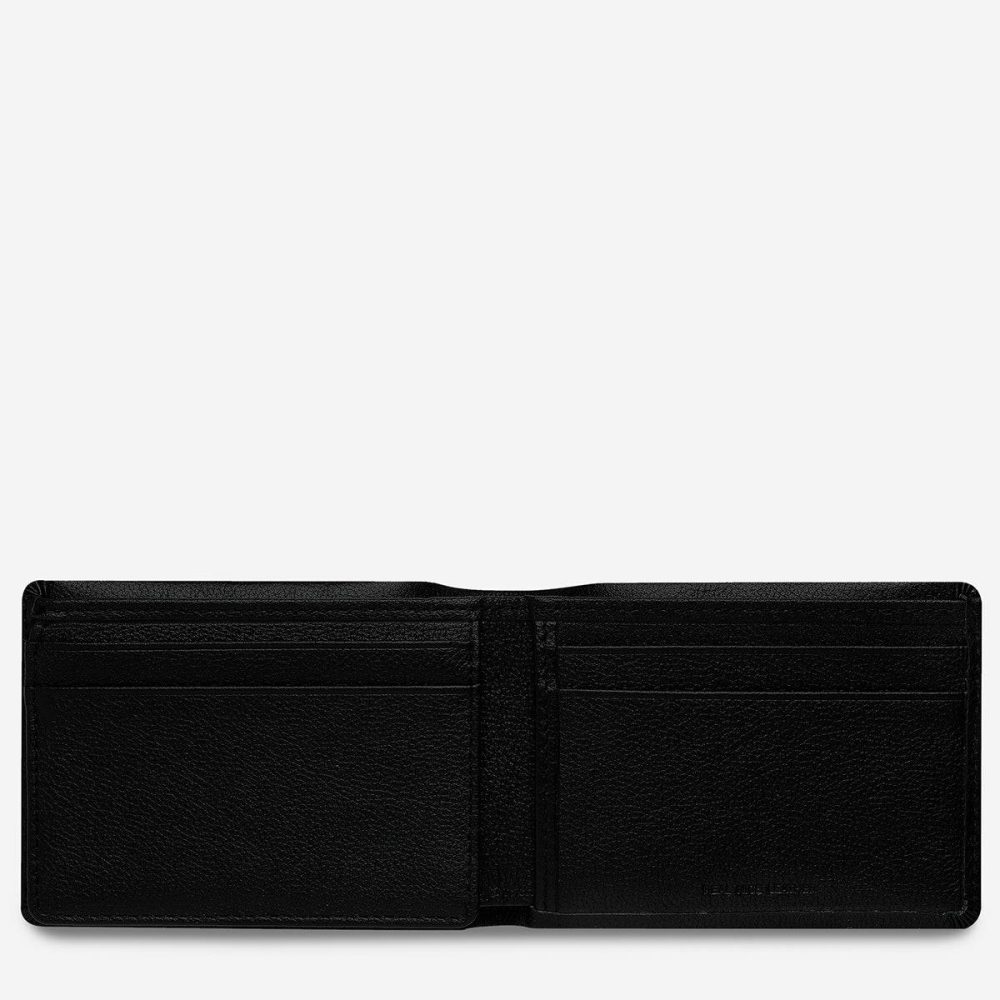 Men Status Anxiety Jonah Wallet - Black Black Bi-Fold - Image 4