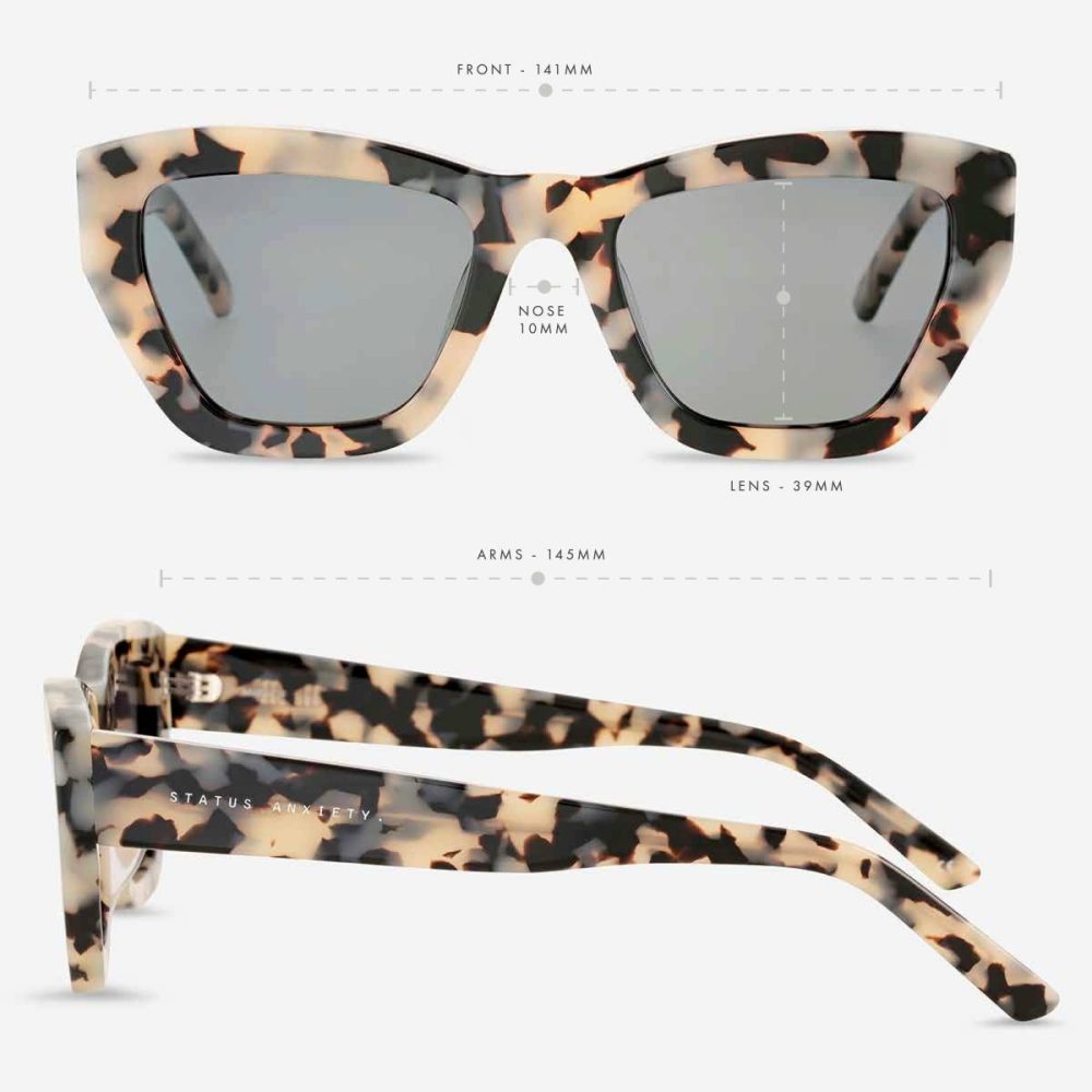 Mirage Sunglasses - White Tort White Tort Status Anxiety Women Sunglasses - Image 5