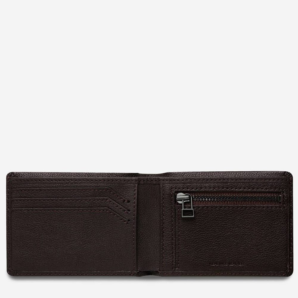 Otis Wallet - Chocolate Men Status Anxiety Chocolate Bi-Fold - Image 3