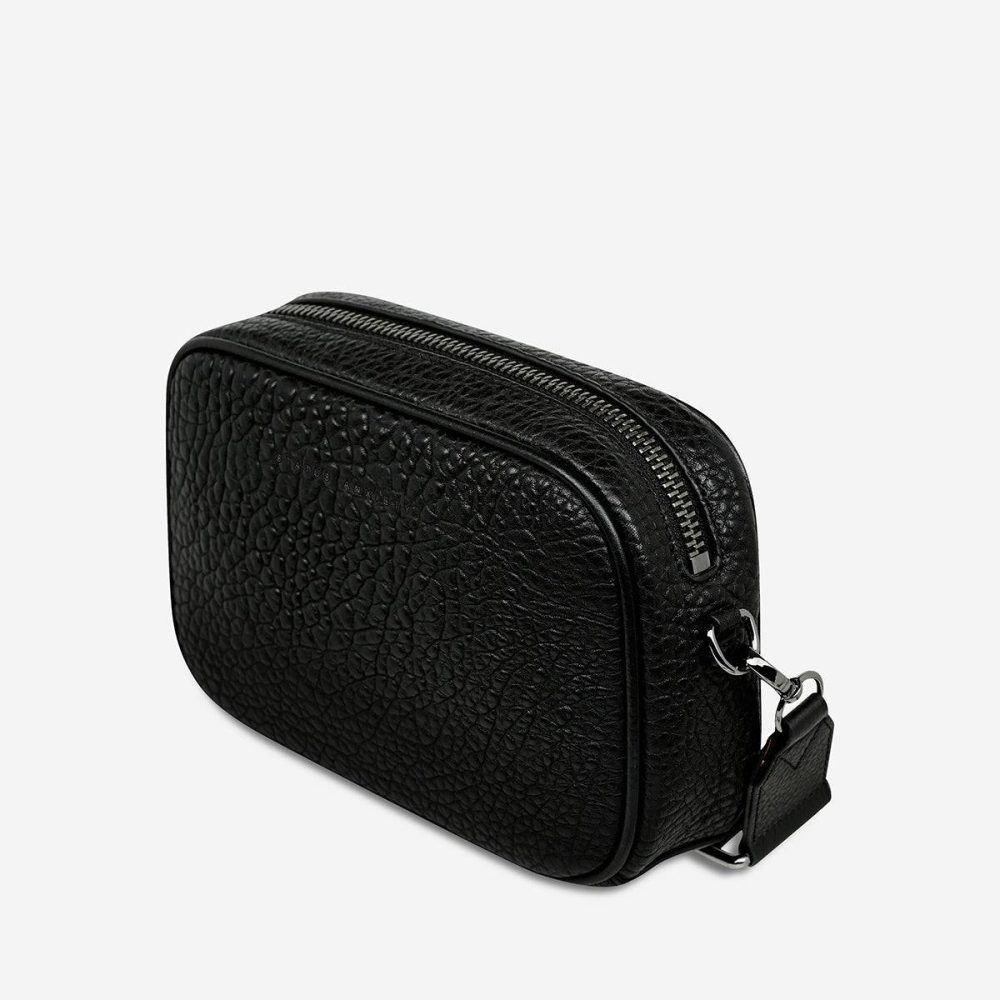 Plunder Bag With Webbed Strap - Black Bubble Status Anxiety Women Black Bubble Crossbody - Image 4