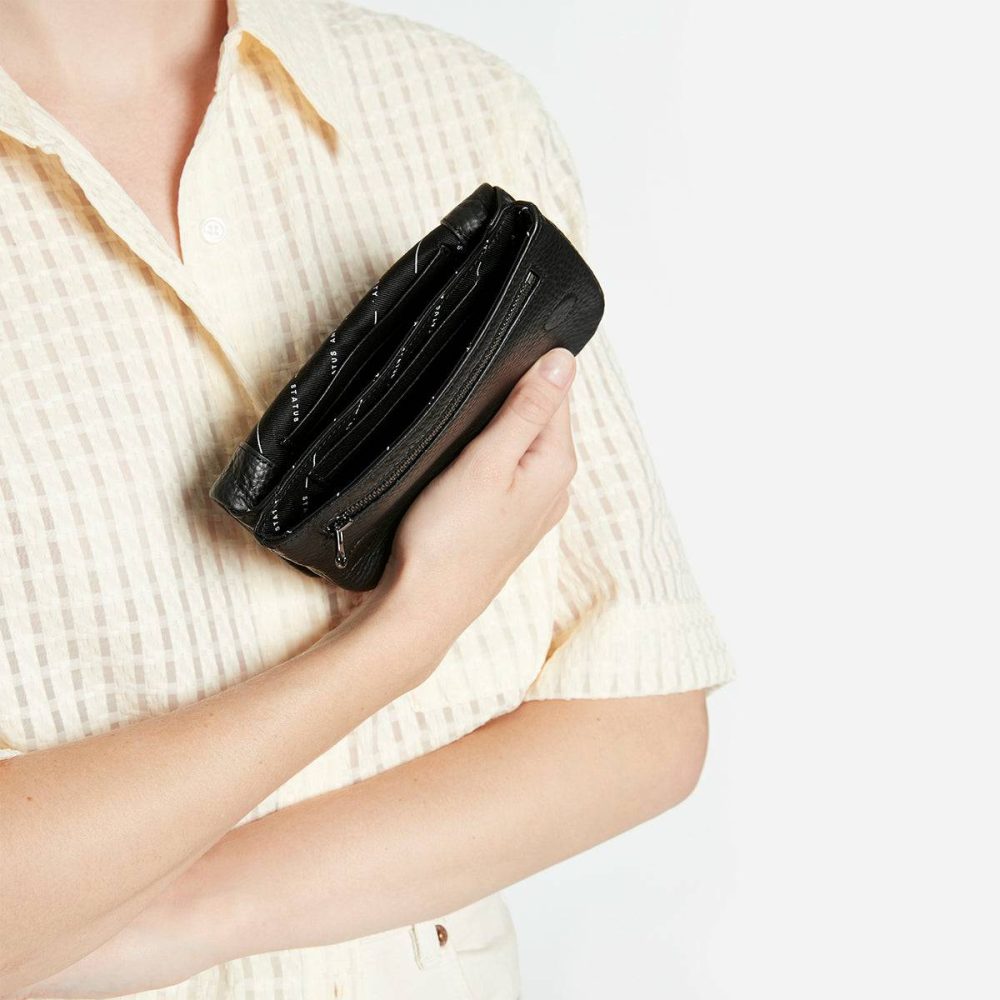 Small Black Women Status Anxiety Impermanent Wallet - Black - Image 5