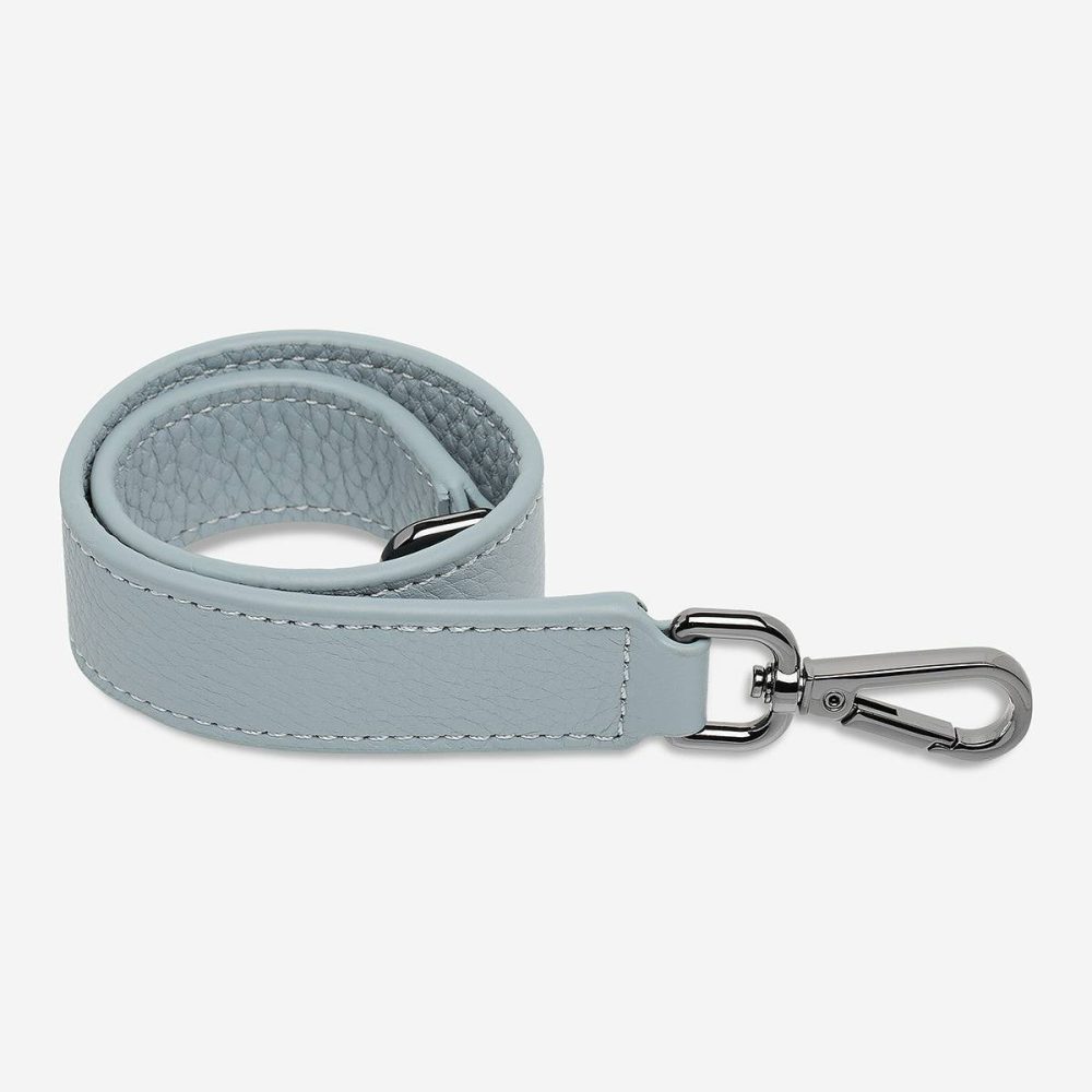 Status Anxiety Bag Straps Leather Strap Short - Powder Blue Women Powder Blue - Image 2