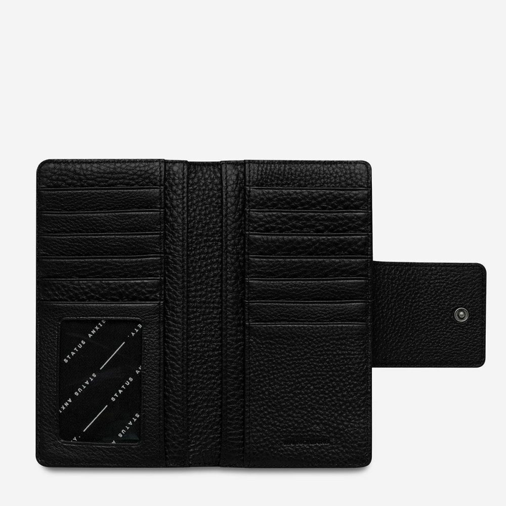 Status Anxiety Black Women Ruins Wallet - Black Medium - Image 3