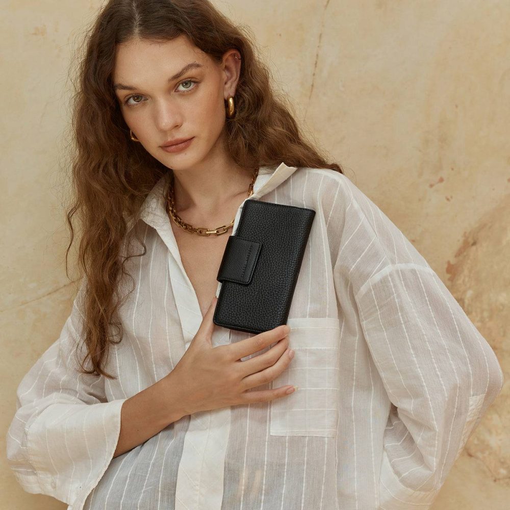 Status Anxiety Black Women Ruins Wallet - Black Medium - Image 5