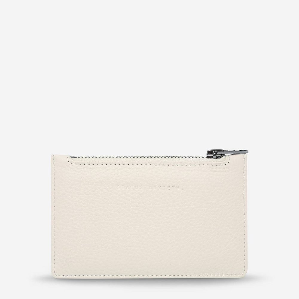 Status Anxiety Chalk Women Extra Small Avoiding Things Wallet - Chalk